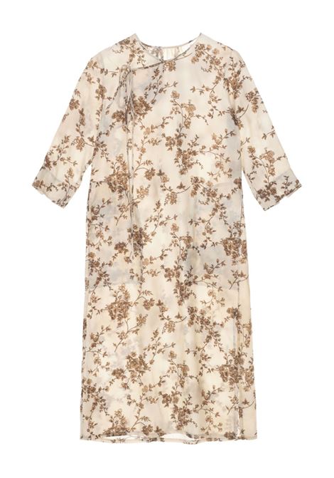 agina dress woman white and brown UMA WANG | UW5006UW128